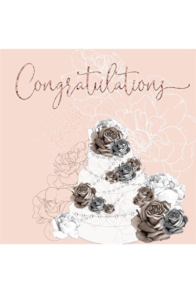 Clear Creations Felicitare de nunta / karnet CL0929_SG, patrata 159×154 mm, c...
