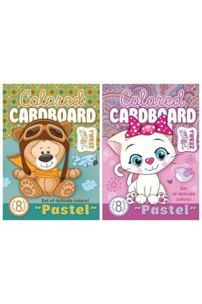 Fresh Carton colorat A4 8 coli – hârtie decorativă folie