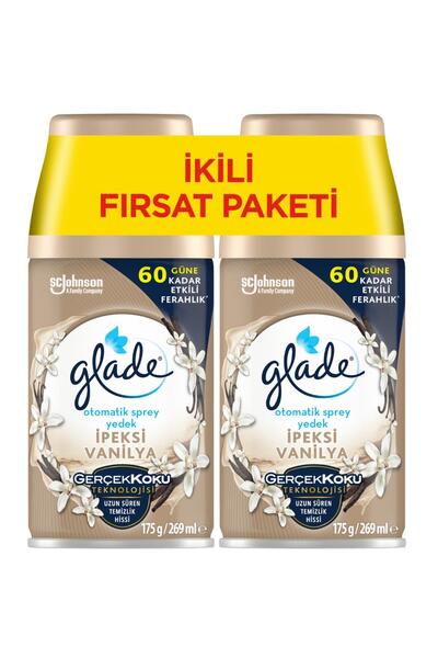 Glade Otomatik Sprey Yedek, 2'li Paket, Vanilya, 269ml (2 Yedek)