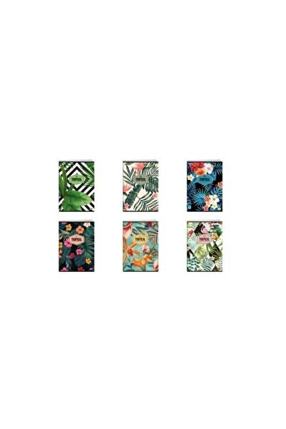 ELİSA Caiet/Zeszyt Tropical Mix, format A4, 80 file, cu patratele, Multicolor...