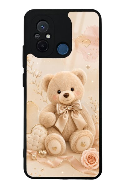 Spoyi حافظة هاتف لامعة بتصميم لؤلؤي تيدي لهاتف Xiaomi Redmi 12C