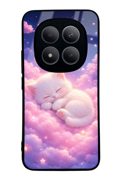 Spoyi حافظة هاتف لامعة بتصميم Moonlit Dream Kitten لهاتف Xiaomi Redmi Note 15...