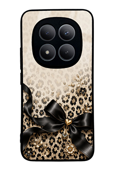 Spoyi Xiaomi Redmi Note 15 Pro Plus Golden Leopard Bow Tasarımlı Glossy Telef...