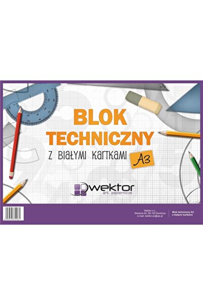 Wektor Set 10 blocuri tehnice, Wektor, A3/ 10K, Multicolor
