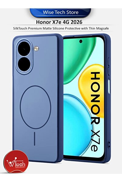 Wtech Honor X7e 5G 2026 SilkTouch Premium Matte Silicone Protective with Thin...