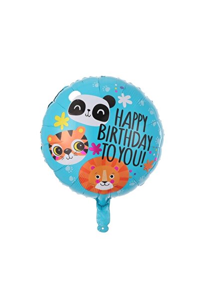 Baloane Vesele Balon Folie Animalute Happy Birthday To You 45 cm BL227