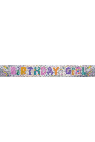 Baloane Vesele Banner holografic Magical Unicorn ACC40