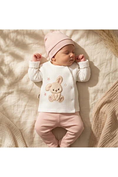 Babycan طقم أطفال ميلا تافشانلي مكون من 3 قطع مصنوع من القطن بنسبة 100% للأعم...