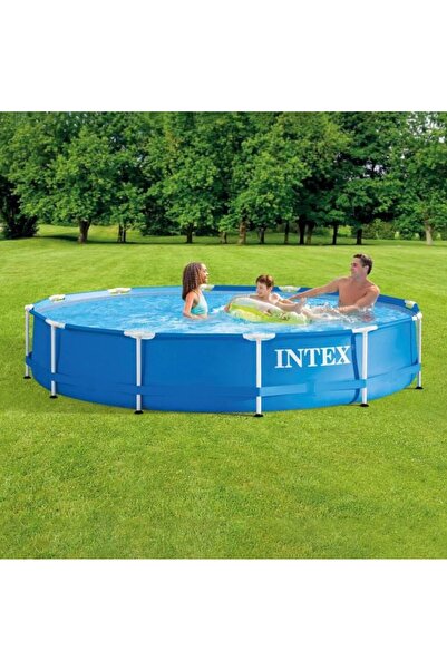 Intex Above Ground Pool with Metal Frame | Ø366x76 cm | 6.503L | Filter Pump ...