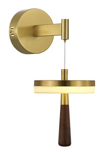 Avonni AP-7017-8107-1 Eskitme Kaplama Aplik LED Metal Ahşap H: 40 cm, WxD: 15...