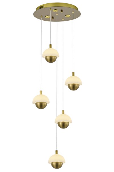 Avonni AV-7017-8085-5 Eskitme Kaplama Modern Avize LED Metal Mermer H: 90 cm,...