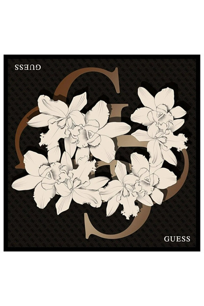 Guess 90x90 Square Kadın Ipek Eşarp-AW5762SIL90