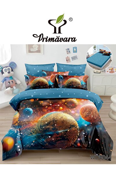 RMR textile 4-piece Duvet Cover Set with Stretchy sheet, model 5 D