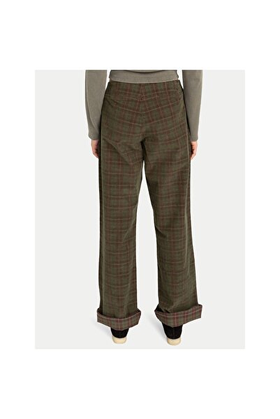 Element Pantaloni de damă din material textil ELJNP00129-RSS1 Maro