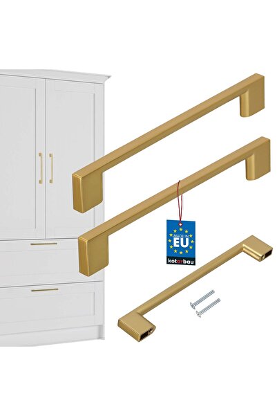 KOTARBAU Mâner pentru mobilier de bucătărie Clasic Modern Alungit Auriu Mat D...