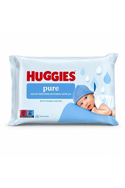 Huggies Servetele Umede, Huggies, 56 buc Pure