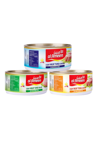 Alameen Al Ameen Light Meat Tuna Salad Sunflower Oil 3x170g