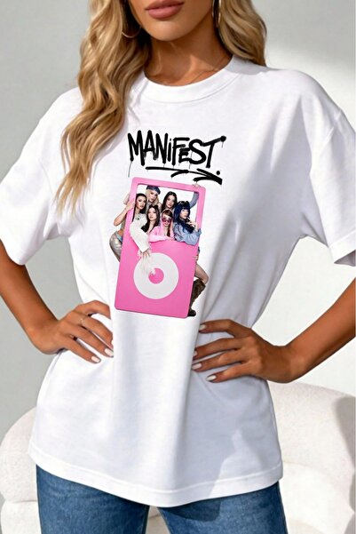 MANİFEST Özel Tasarım Pamuklu Kumaş t-shirt