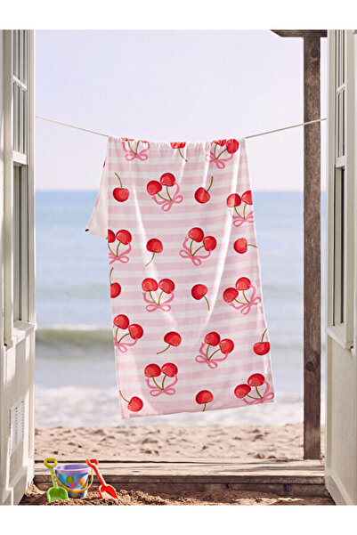 LC Waikiki Printed Cotton Girls' Beach Towel from Uzg Store for Style Enthusi...