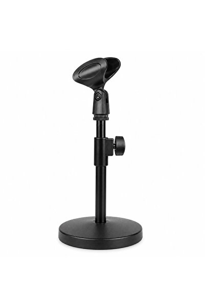 BK Teknoloji Ayarlanabilir Masa Üstü Mikrofon Sehpası 21-30cm Ağır Tabanlı Me...