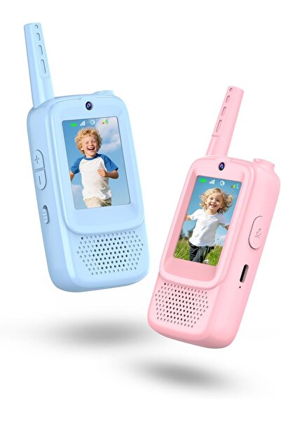 Generic Kids Video Walkie Talkie Toy (2-Pack) - 2.4G WiFi Rechargeable Handhe...