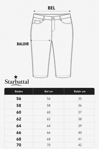 Starbattal Pantaloni Capri din in pentru bărbați, mărime mare, cu buzunare laterale 11930 ALBASTRU MARIN