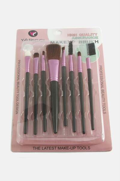 ZERO LAND Spt-Gld 8 Piece Makeup Brush Set (81445) - Pink