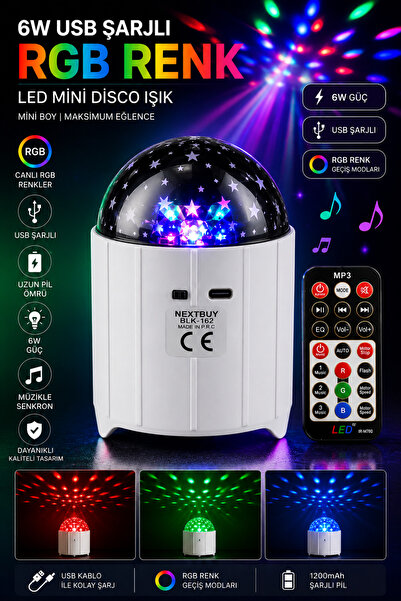 nextbuy Mini Yıldızlı Gökyüzü Projeksiyon Gece ve Masa Lambası Bluetooth Hopa...