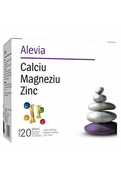 Alevia Calciu Magneziu Zinc 20plicuri