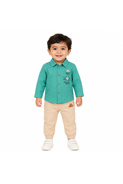 Genericc Boys Clothing Set Shirt and Navy Pants Set Boys Clothing Set 2 Years