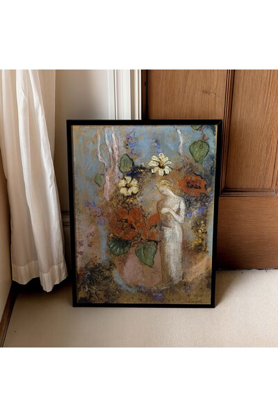 Pegziz Pictura lui Odilon Redon |   Poster artistic înrămat cu simbolistică, ...