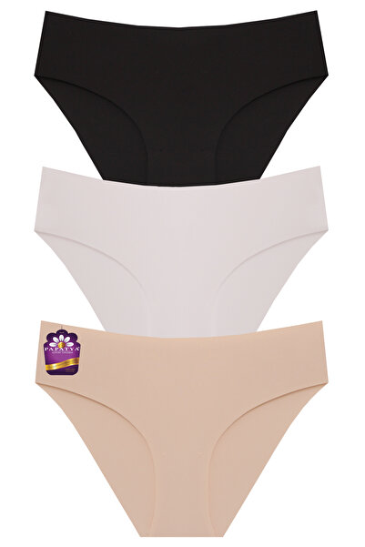 papatya lingerie سراويل داخلية نسائية بخصر متوسط ​​الارتفاع مقطوعة بالليزر، ع...