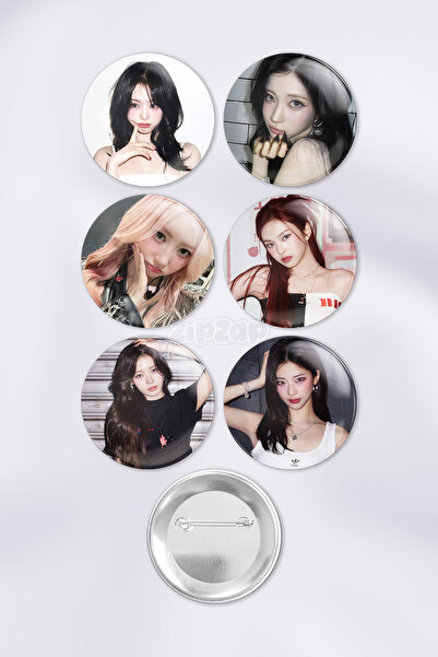 ZipZap BABYMONSTER Baemon Kpop Çanta Süsü Rozet İğneli Buton Rozet Seti (6 ADET)