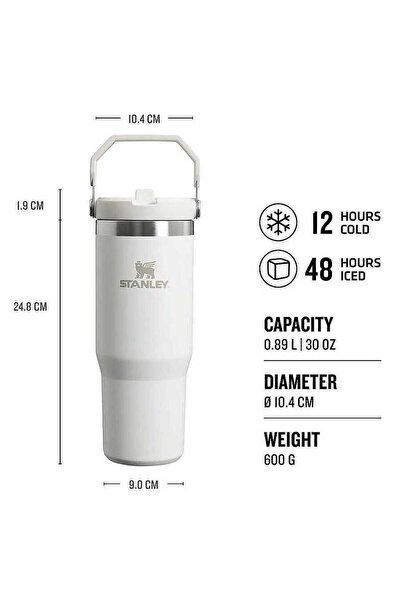 Stanley Flip Straw Tumbler Pipetli Termos Bardak 0,89 LT Frost