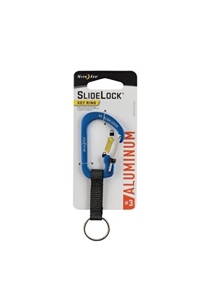 Nite Ize Carabiner #3 Slidelock Keyring Aluminium Blue