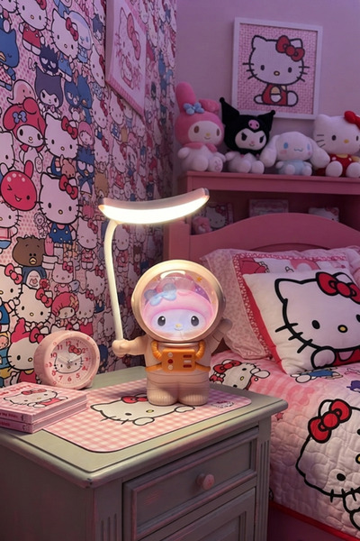 Genel Markalar Astronot Hello Kitty My Melody Masa Gece Lambası Yatak Başı Ço...