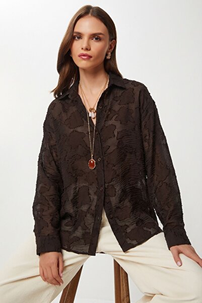 Hiccup ISTANBUL Cămașă Oversized Jacquard