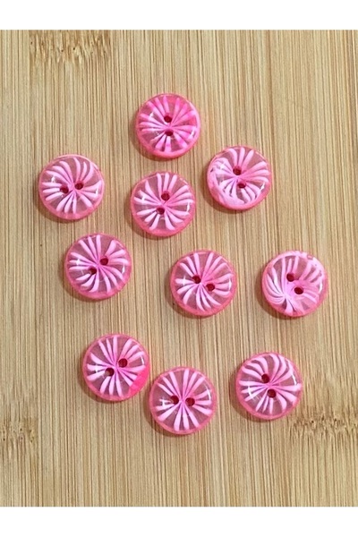 Lorin hobi Self-Patterned Cardigan Vest Button 18 mm 10 Pieces Pink