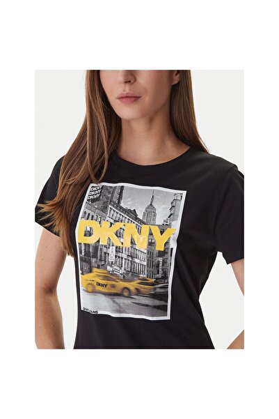 Dkny Tricou de damă DJ6T1749 Negru