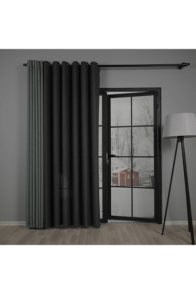 Premier Home Κουρτίνα φόντου Ocean Black Προσαρμοσμένου Μεγέθους 180X250 Χωρί...