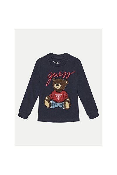 Guess Bluză băieți L5RI32K8HM4 Bleumarin