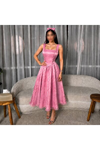 MILANORA Elegant Pink Dress with a Feminine Flair 🎀