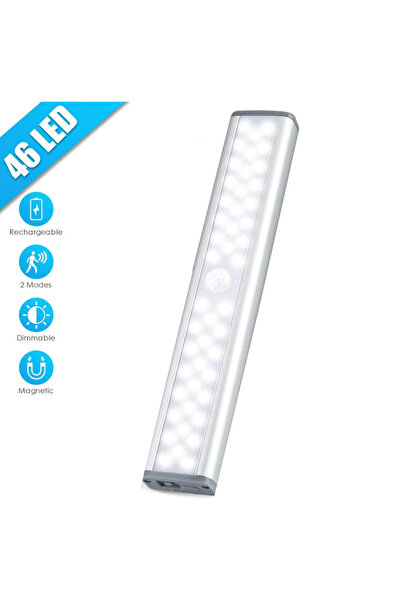 Simply Joy Lampă cu 46 LED-uri și senzor de mișcare, 46 LED-uri puternice, fă...