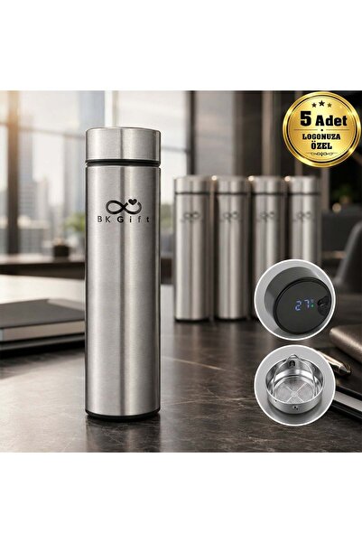 Bk Gift Customized with Your Logo, 5 Pieces of 5338 Steel Thermos with Digita...