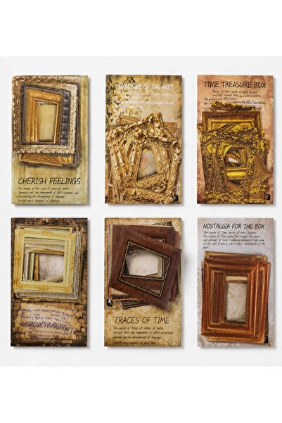 Gift Moda Nostalgic Frame Scrapbook Decoration Paper Set