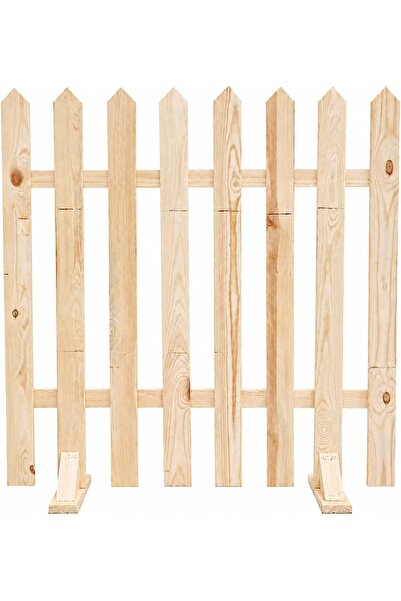Egardenkart Wooden Picket Fence - 100x100cm | Decorative Garden Fence with St...