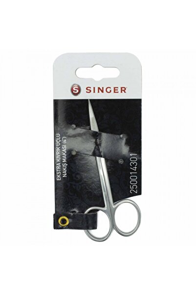 SİNGER Embroidery Scissors Extra Curved Tip 4 "
