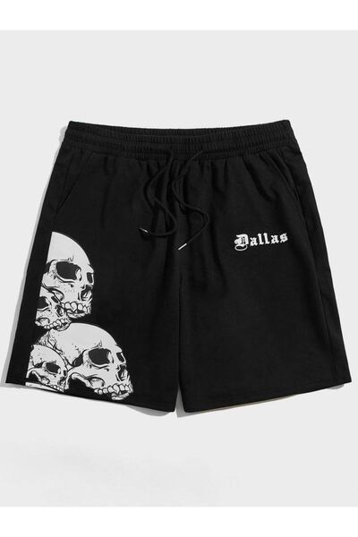 bellanova Unisex Oversize Άνετο Σορτς Ψηλόμεσο Ειδικού Σχεδιασμού με Στάμπα γ...