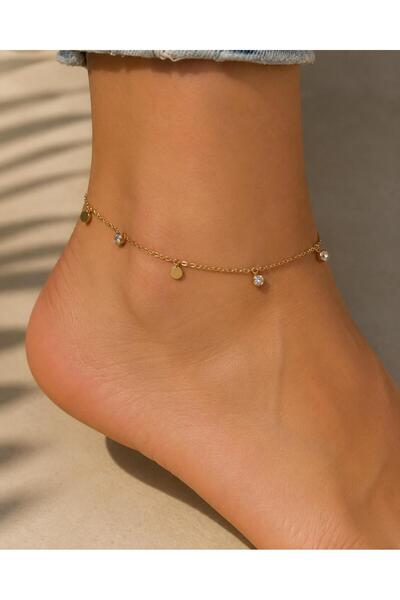 Can&Mare Kadın gold renkli trend minimal halhal
