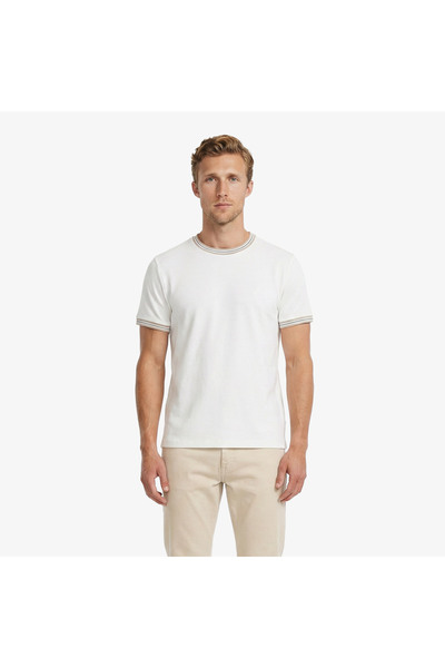 Nautica Erkek Beyaz Regular Fit T-Shirt